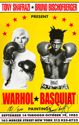 Warhol Basquiat 1985 Limited Edition Poster (30th Anniversary Edition) by Andy Warhol & Jean-Michel Basquiat, Print for Sale on Singulart
