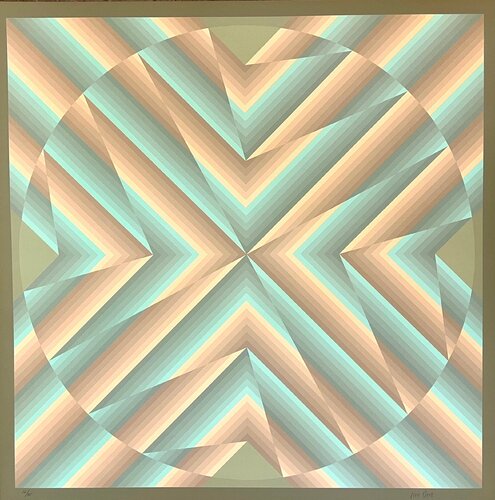 Tribute to Vasarely van Jim Bird, Afdruk te koop op Singulart