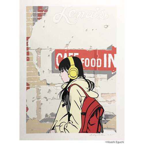Lena's Cafe di Hisashi Eguchi, Stampa in vendita su Singulart