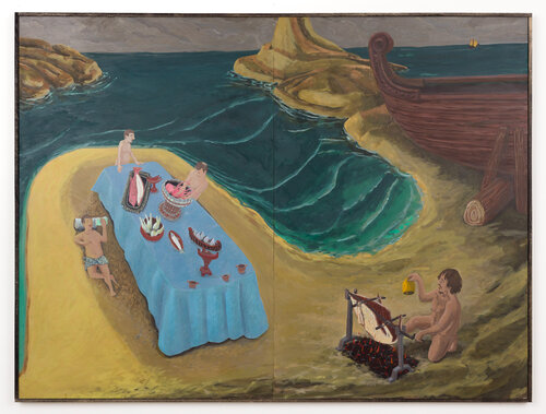 Setting The Table For Argus As Would Zorba par Christopher Ulivo, Peinture en vente sur Singulart
