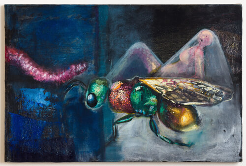 Fly Museum par Margarete Hahner, Peinture en vente sur Singulart