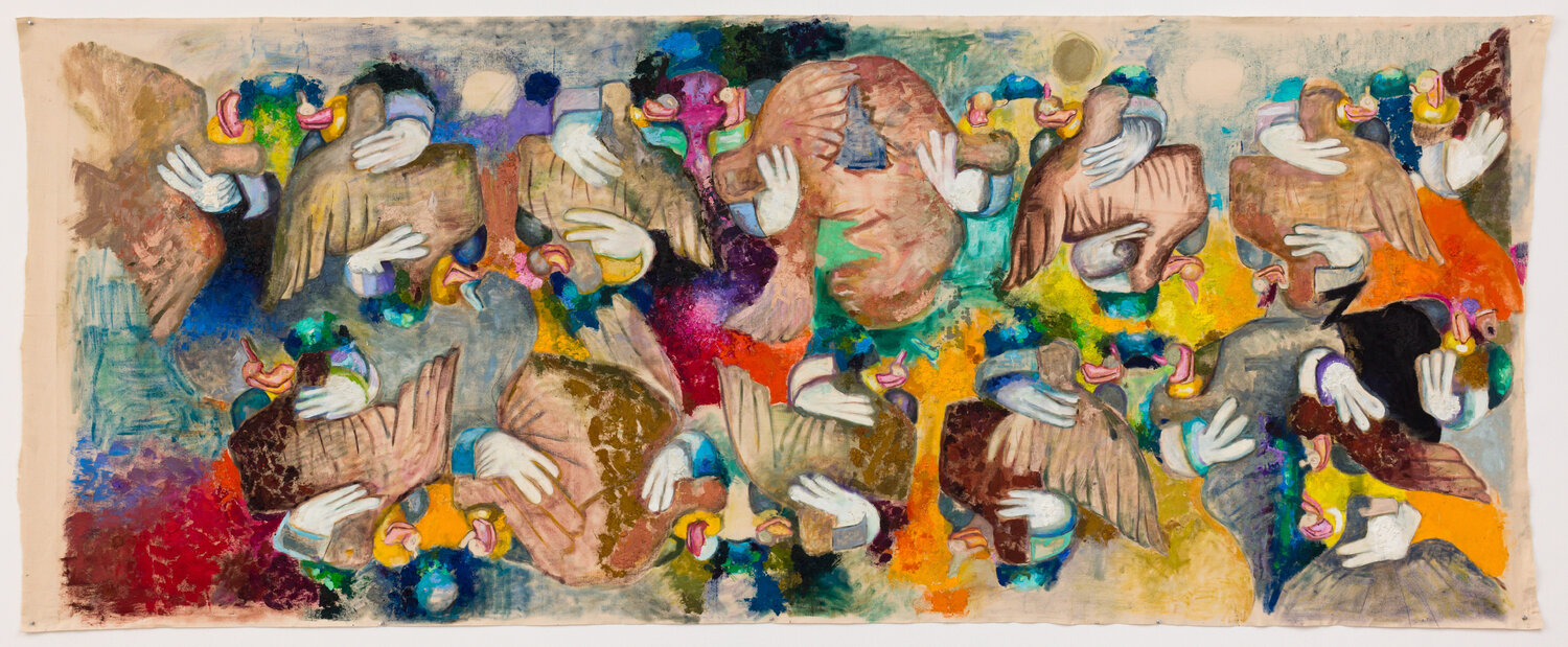 American Birds Margarete Hahner Dipinto originale in vendita