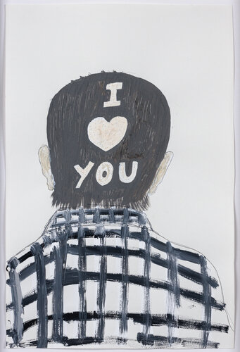 The Back of My Head Really Loves You by Eve Wood, Work on Paper for Sale on Singulart