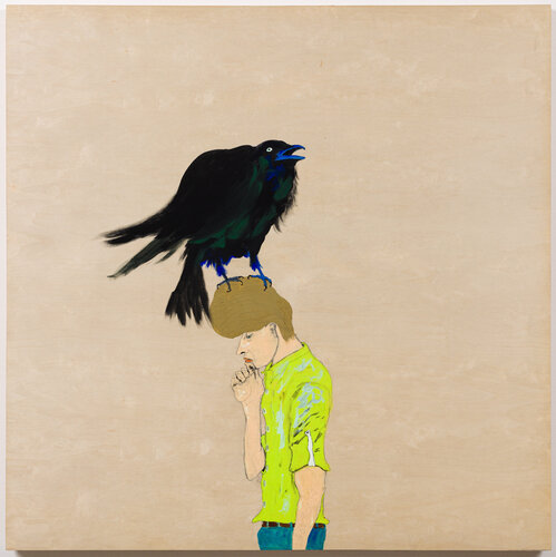Raven on My Head by Eve Wood, Painting for Sale on Singulart