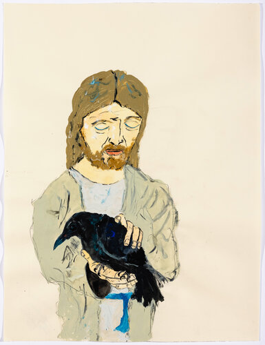 Christ with Corvid by Eve Wood, Work on Paper for Sale on Singulart