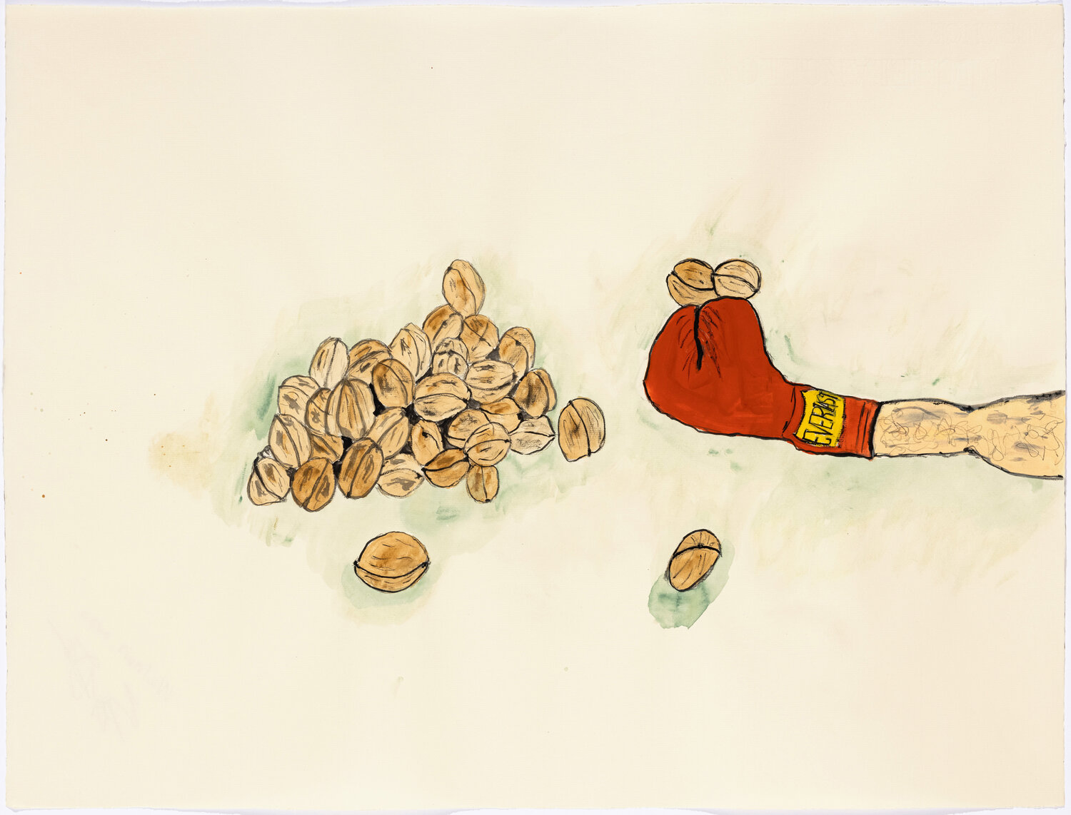 Walnuts Eve Wood Work on Paper for sale