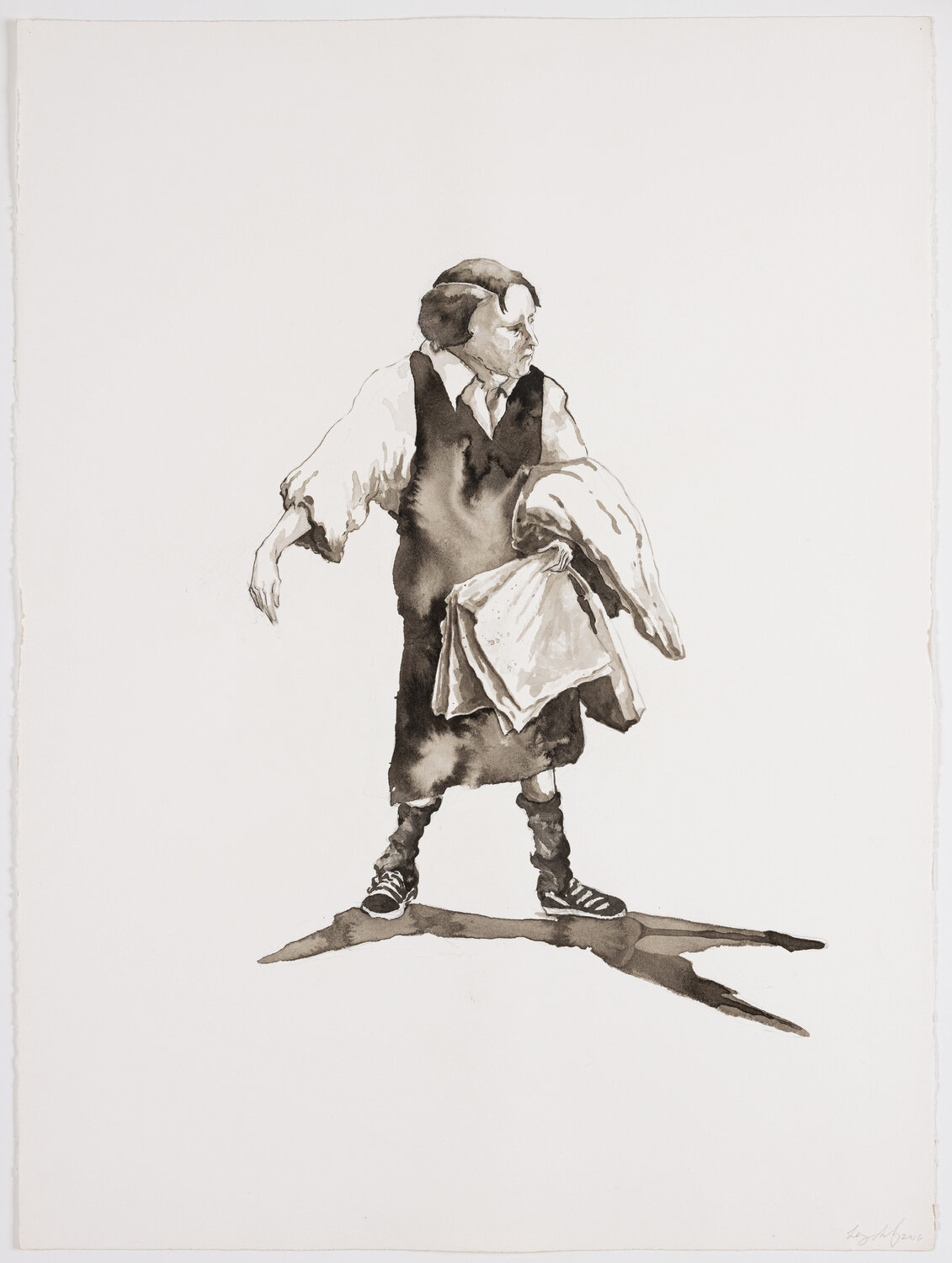 She Paused Lenny Silverberg Werk auf Papier zu verkaufen