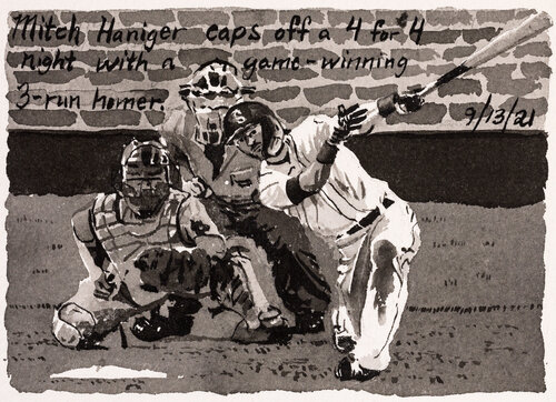 Moonlight Graham No. 356 by John Collins, 紙の作品 for Sale on Singulart