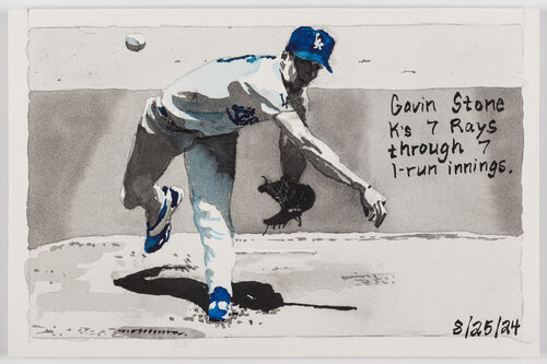 Moonlight Graham No. 124 by John Collins, 紙の作品 for Sale on Singulart