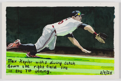 Moonlight Graham No. 110 by John Collins, 紙の作品 for Sale on Singulart