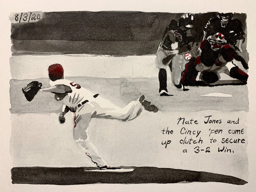 Moonlight Graham No. 108 by John Collins, 紙の作品 for Sale on Singulart