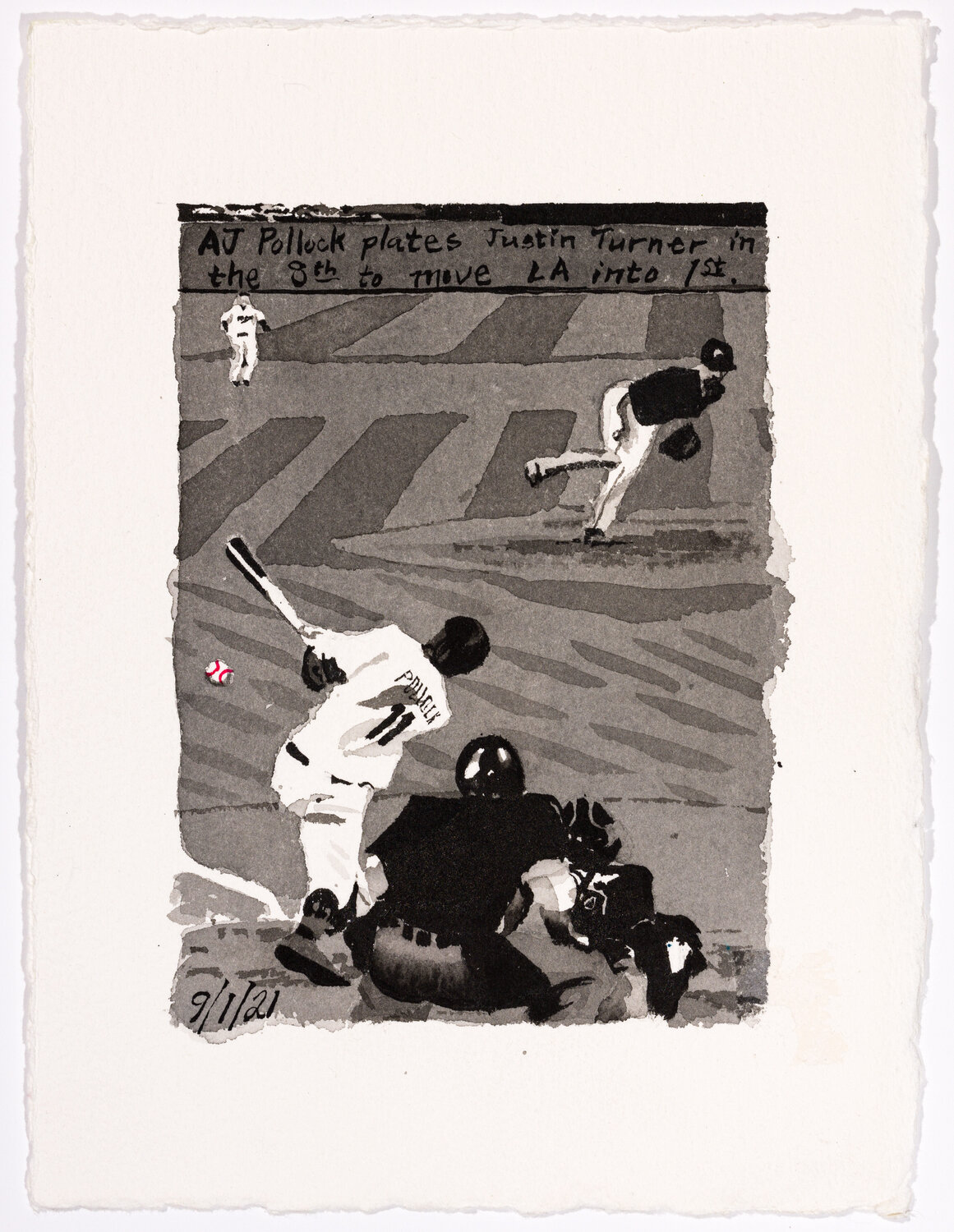Moonlight Graham No. 344 John Collins Werk auf Papier zu verkaufen