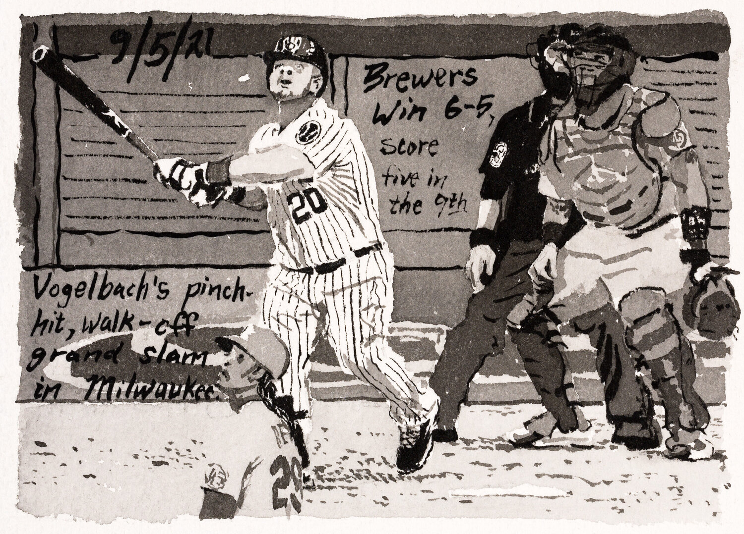 Moonlight Graham No. 348 John Collins Work on Paper for sale