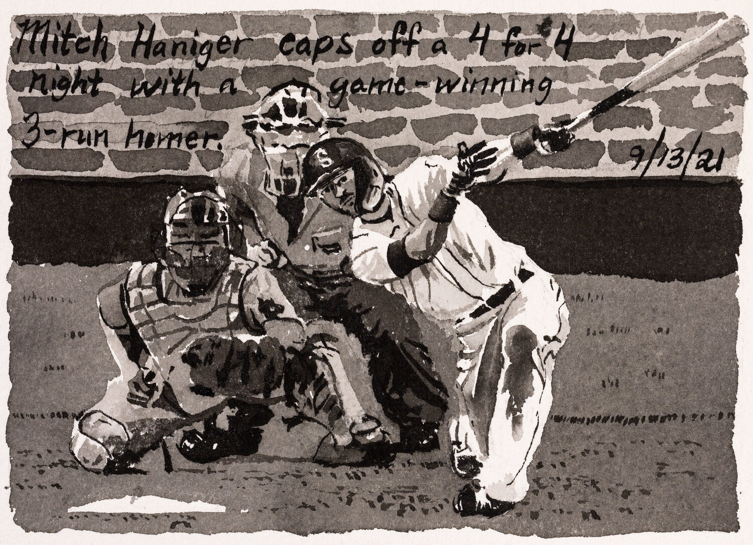 Moonlight Graham No. 356 John Collins Werk auf Papier zu verkaufen