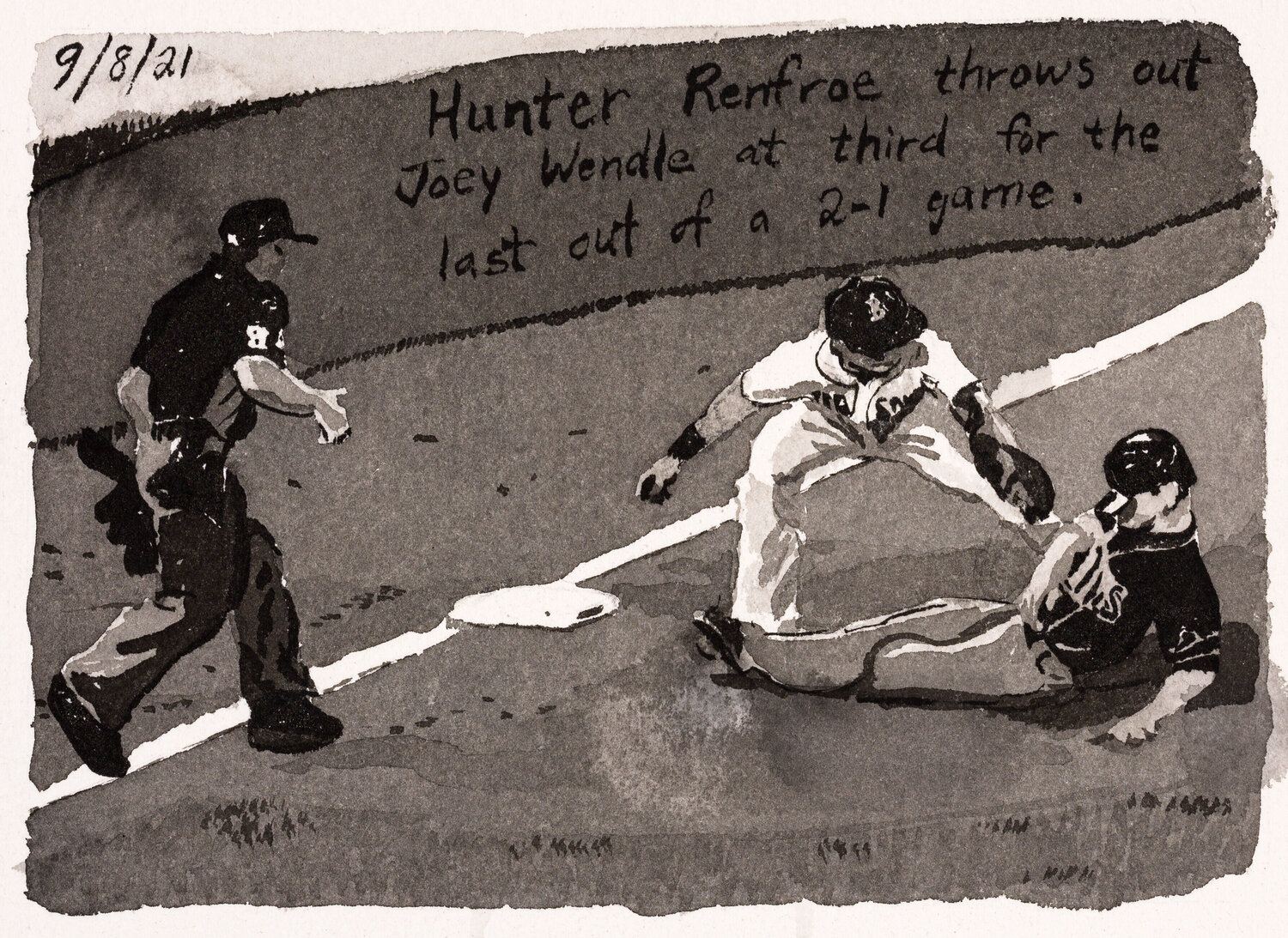 Moonlight Graham No. 351 John Collins Work on Paper for sale
