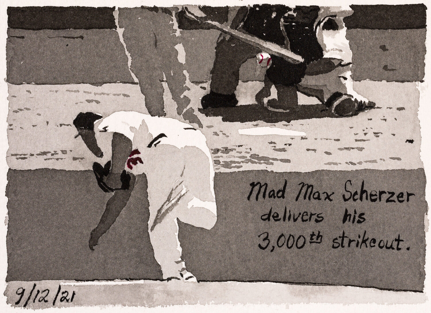 Moonlight Graham No. 355 John Collins Work on Paper for sale
