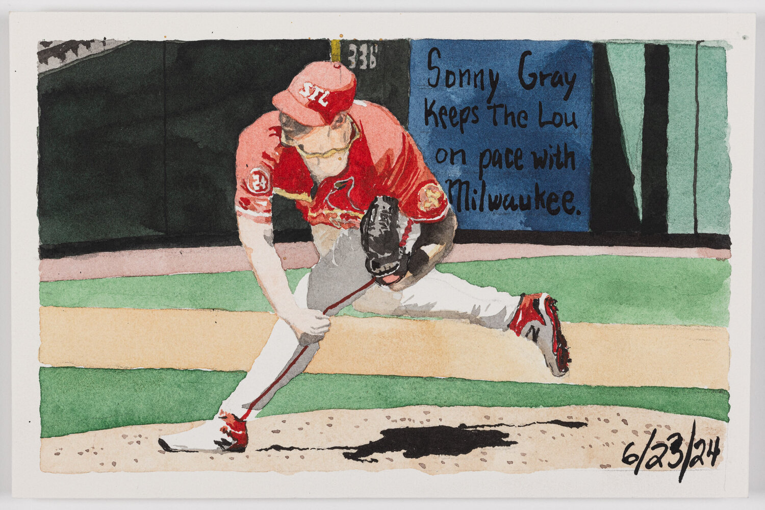 Moonlight Graham No. 64 John Collins Work on Paper for sale