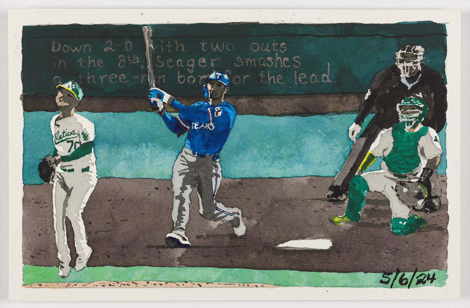 Moonlight Graham No. 21 John Collins Werk auf Papier zu verkaufen