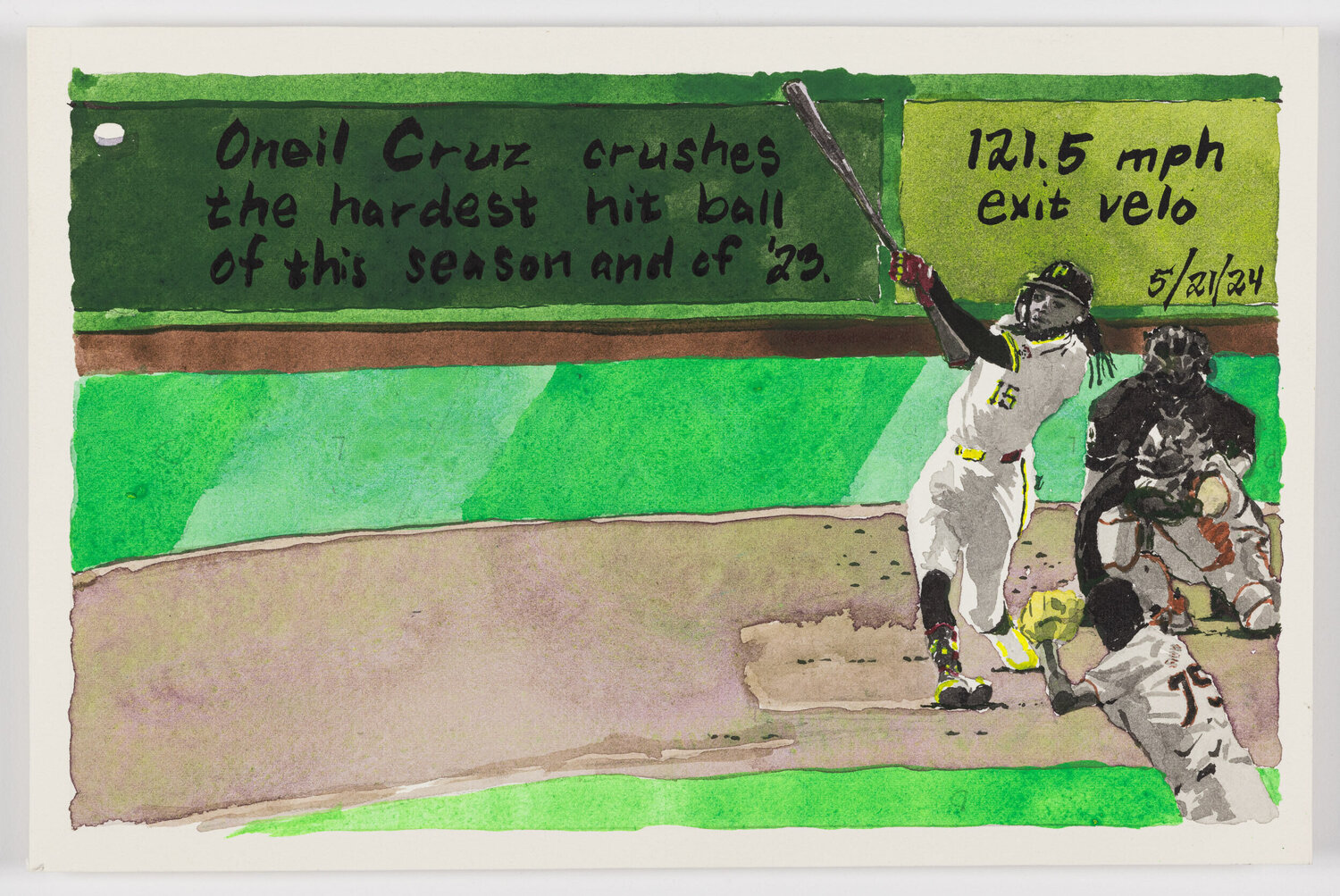 Moonlight Graham No. 34 John Collins Werk auf Papier zu verkaufen