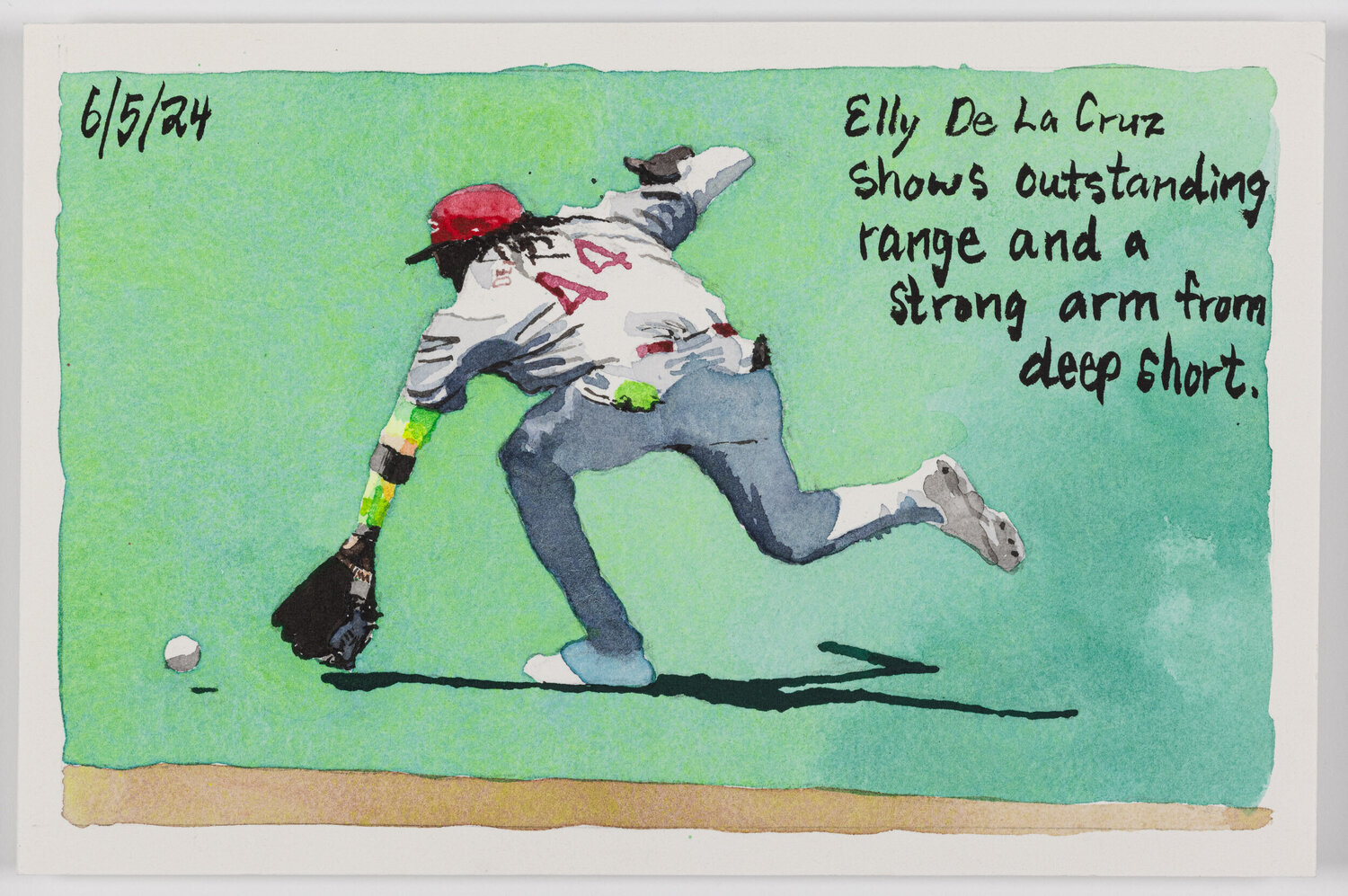 Moonlight Graham No. 48 John Collins Work on Paper for sale