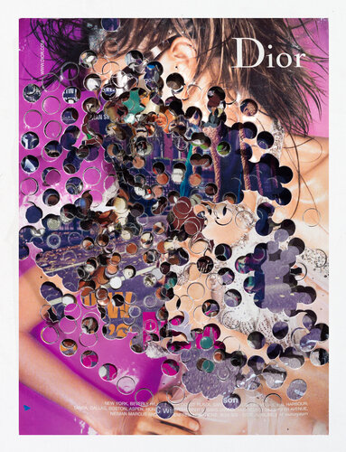 Purple Dior by David Daigle, 紙の作品 for Sale on Singulart