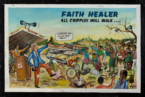 Faith Healer - All Cripples will Walk... by Joseph Bertiers, 絵画 for Sale on Singulart