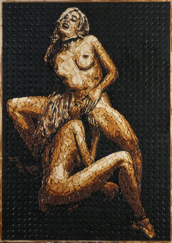 Serie Negra No. 25 by Mondongo, Painting for Sale on Singulart