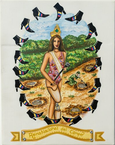 Reina Nacional del Campo by Luis Nicolás Camargo, Painting for Sale on Singulart
