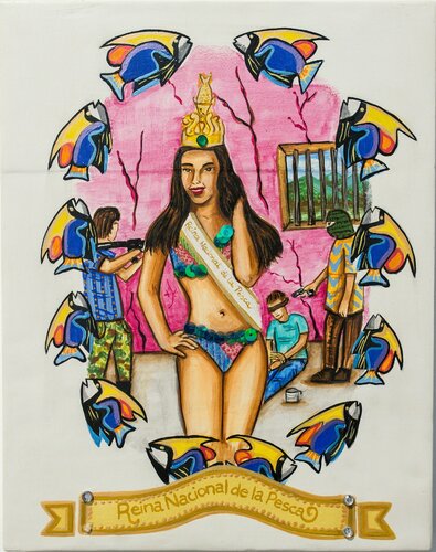 Reina Nacional de la Pesca by Luis Nicolás Camargo, Painting for Sale on Singulart