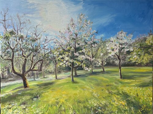 Spring in Vienna by Iryna Barabash, 油畫 for Sale on Singulart