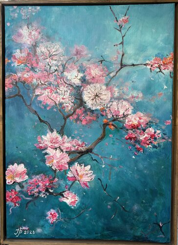 Blossoms of Hope by Iryna Barabash, Painting for Sale on Singulart