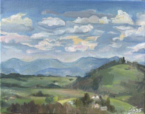 Sky Above the Quiet Land by Iryna Barabash, 油畫 for Sale on Singulart