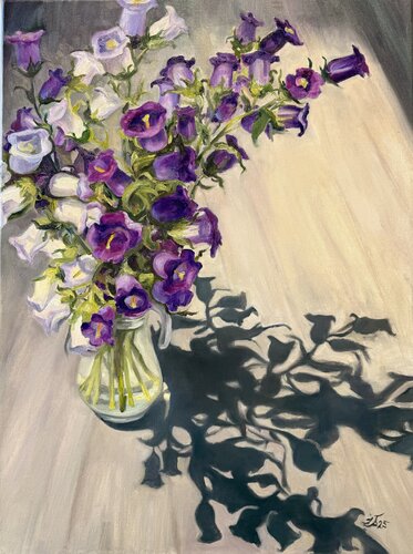 Purple and Grey di Iryna Barabash, Pittura in vendita su Singulart