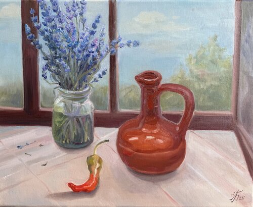 Lavender and Clay par Iryna Barabash, Peinture en vente sur Singulart