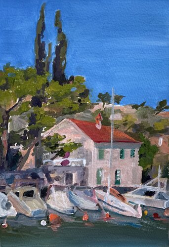 Mediterranean Morning Light von Iryna Barabash, Malerei kaufen auf Singulart