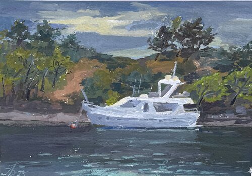 Drift in Grey Light von Iryna Barabash, Malerei kaufen auf Singulart