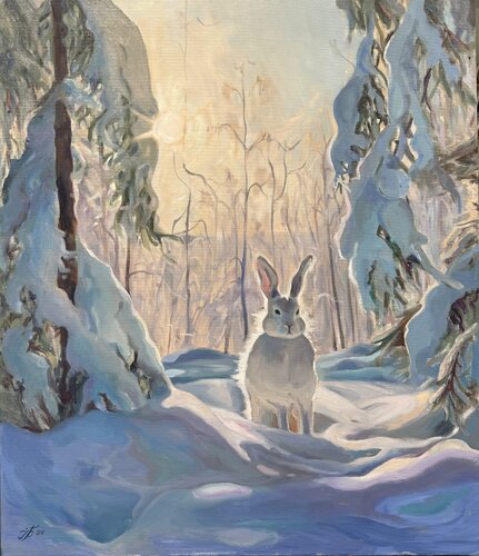 The Silent Encounter by Iryna Barabash, 油畫 for Sale on Singulart