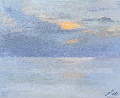 Sea light and silence di Iryna Barabash, Pittura in vendita su Singulart
