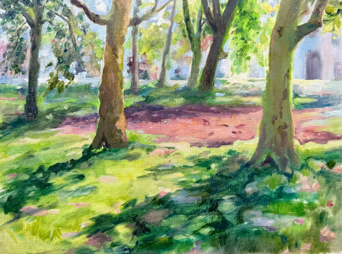 Where the Sun Rests by Iryna Barabash, Painting for Sale on Singulart
