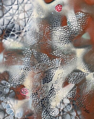 Contrasting Textures 5 de Jeffery Geller, Obra en papel a la venta en Singulart