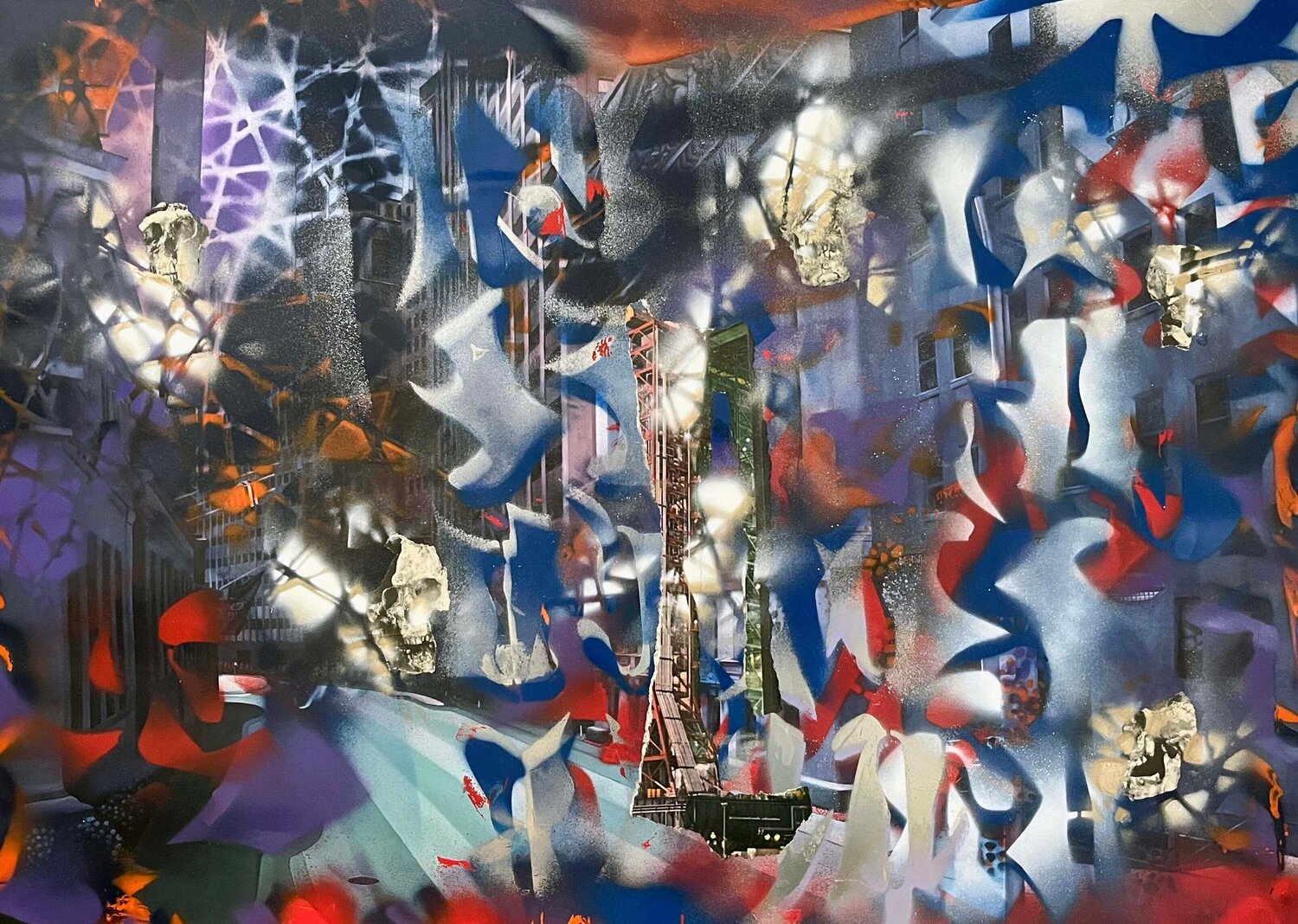 City Life Jeffery Geller Opera su carta in vendita