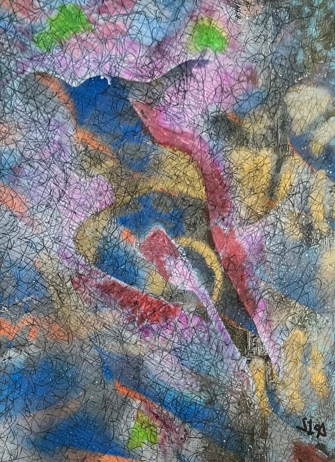Crossing the Line Jeffery Geller Origineel schilderij te koop