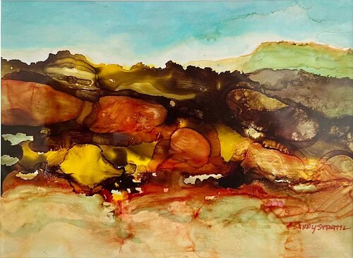 Rockies 2 van Sandy Stratil, Schilderij te koop op Singulart