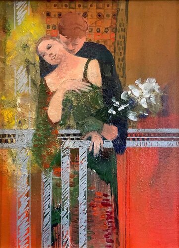 Lydia's Master Gardener van Nila Chamberlain, Schilderij te koop op Singulart