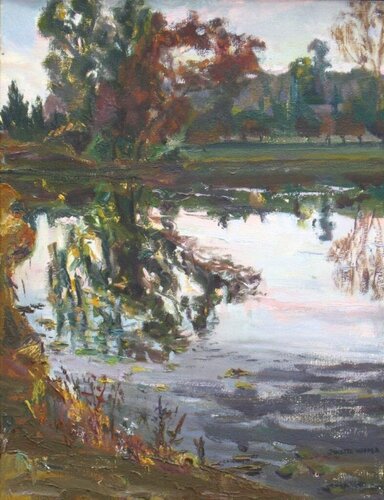 Fall Morning von Janette K. Hopper, Malerei kaufen auf Singulart