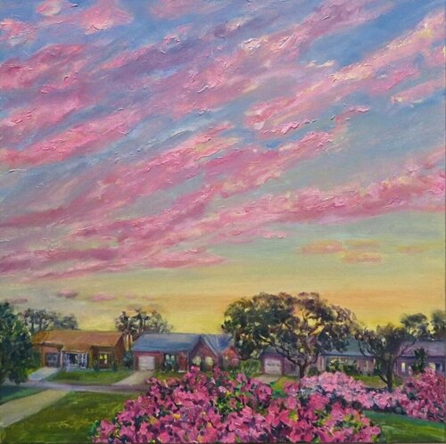 Spring in the Neighborhood von Janette K. Hopper, Malerei kaufen auf Singulart