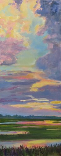 Marsh and Sky von Janette K. Hopper, Malerei kaufen auf Singulart
