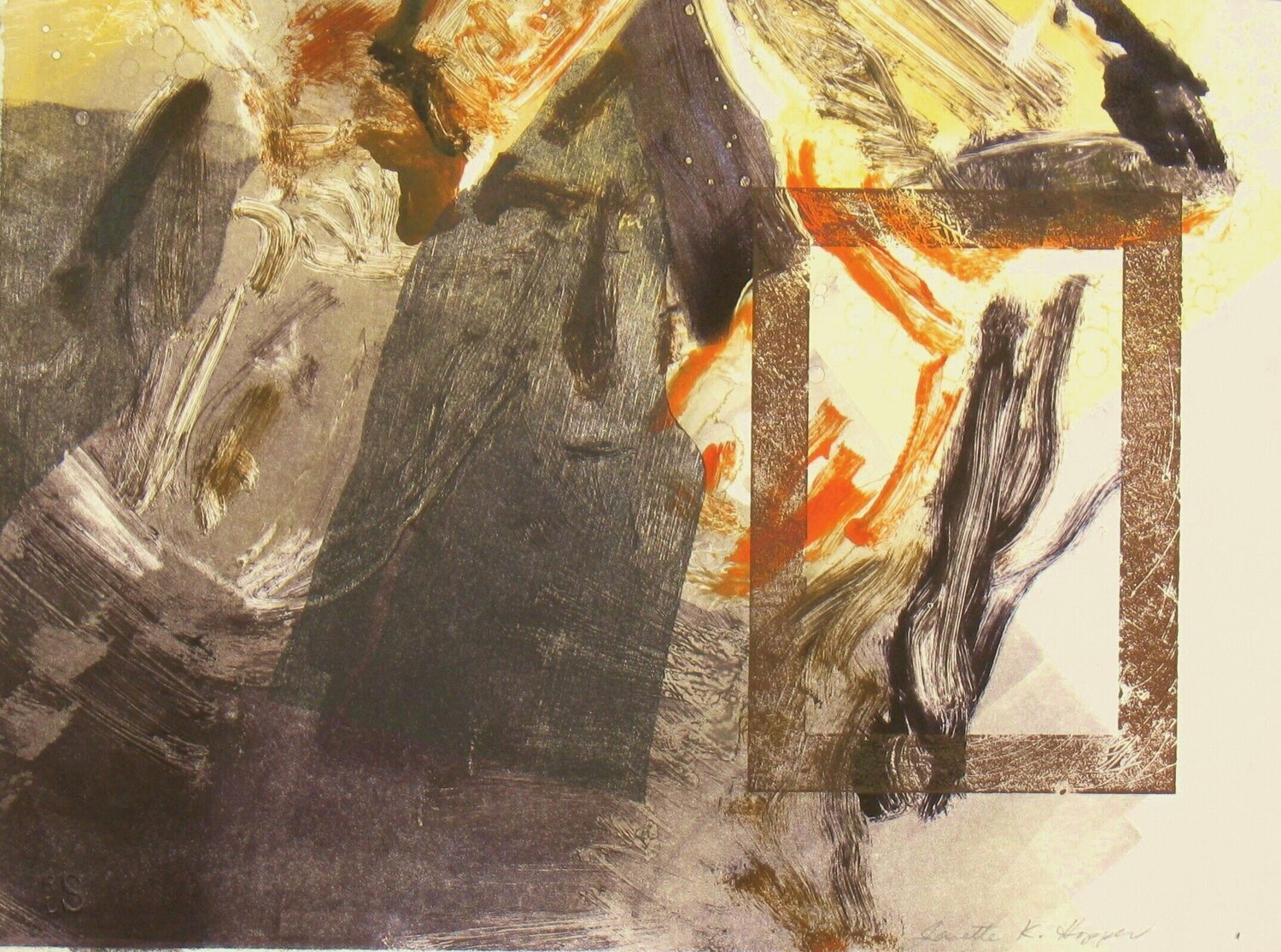 Fire Window Janette K. Hopper Afdruk te koop