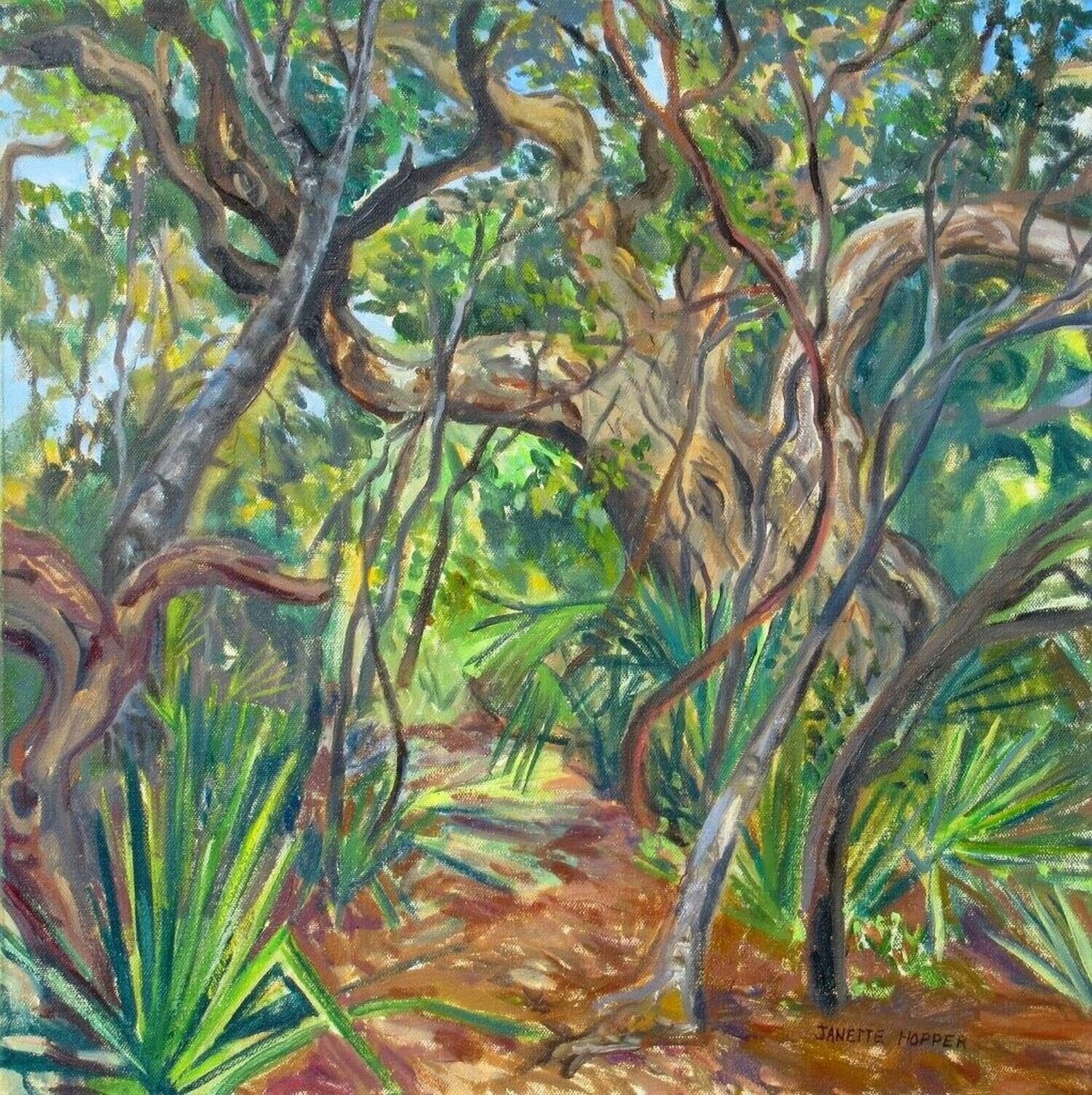 Timmons Oak Janette K. Hopper Dipinto originale in vendita