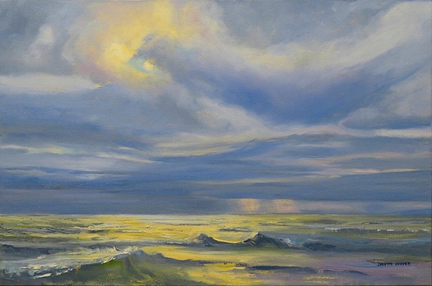 Dawn Janette K. Hopper Original painting for sale